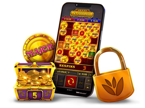 36 Coins Hold the Jackpot grid filling with gold coins