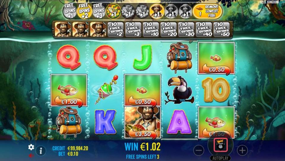 Big Bass Amazon Xtreme free spins and Money Fish collect feature