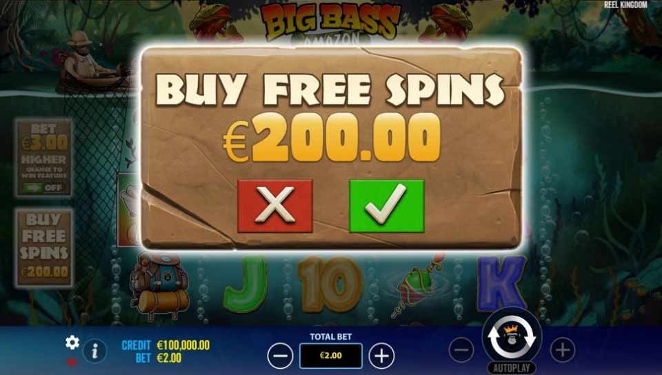 Big Bass Amazon Xtreme buy feature and real money play