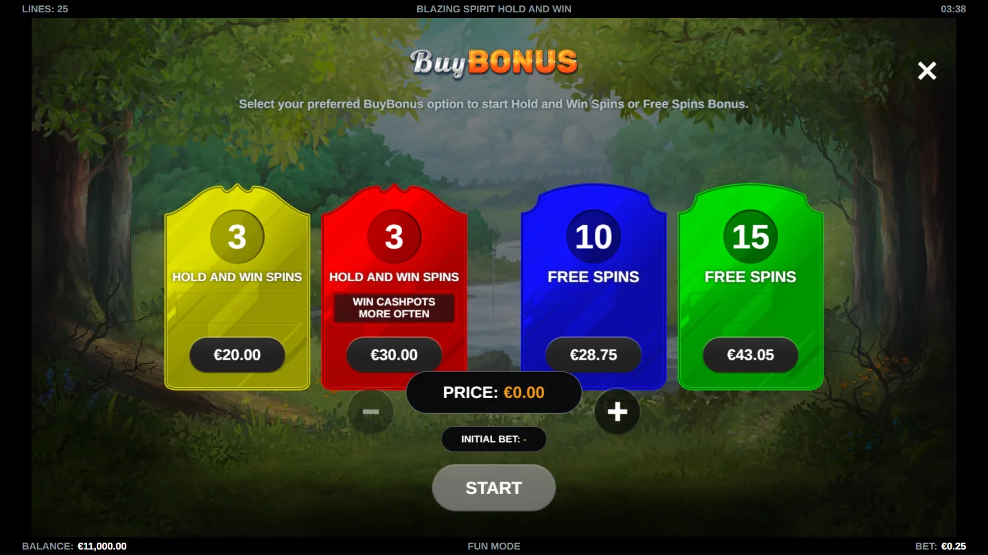 A bought Hold and Win round in progress with locked wolf-moon tokens showing their cash values