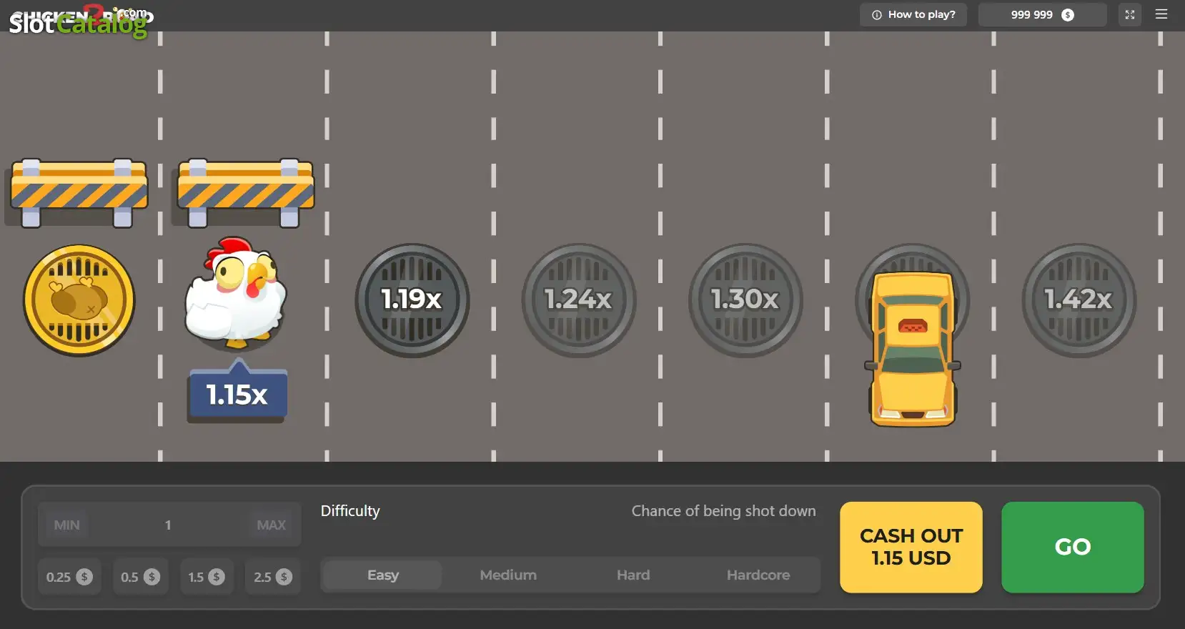 Chicken Road 2.0 crossing lanes with rising multiplier