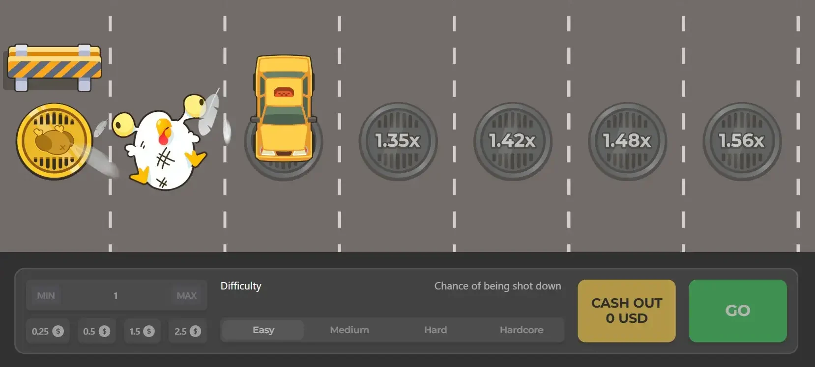 Chicken Road 2 cash-out button and multiplier climb