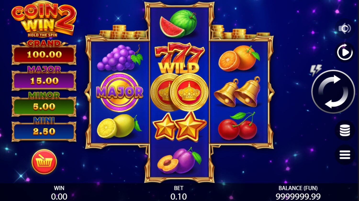 Coin Win: Hold The Spin lock and respin bonus with jackpot coins