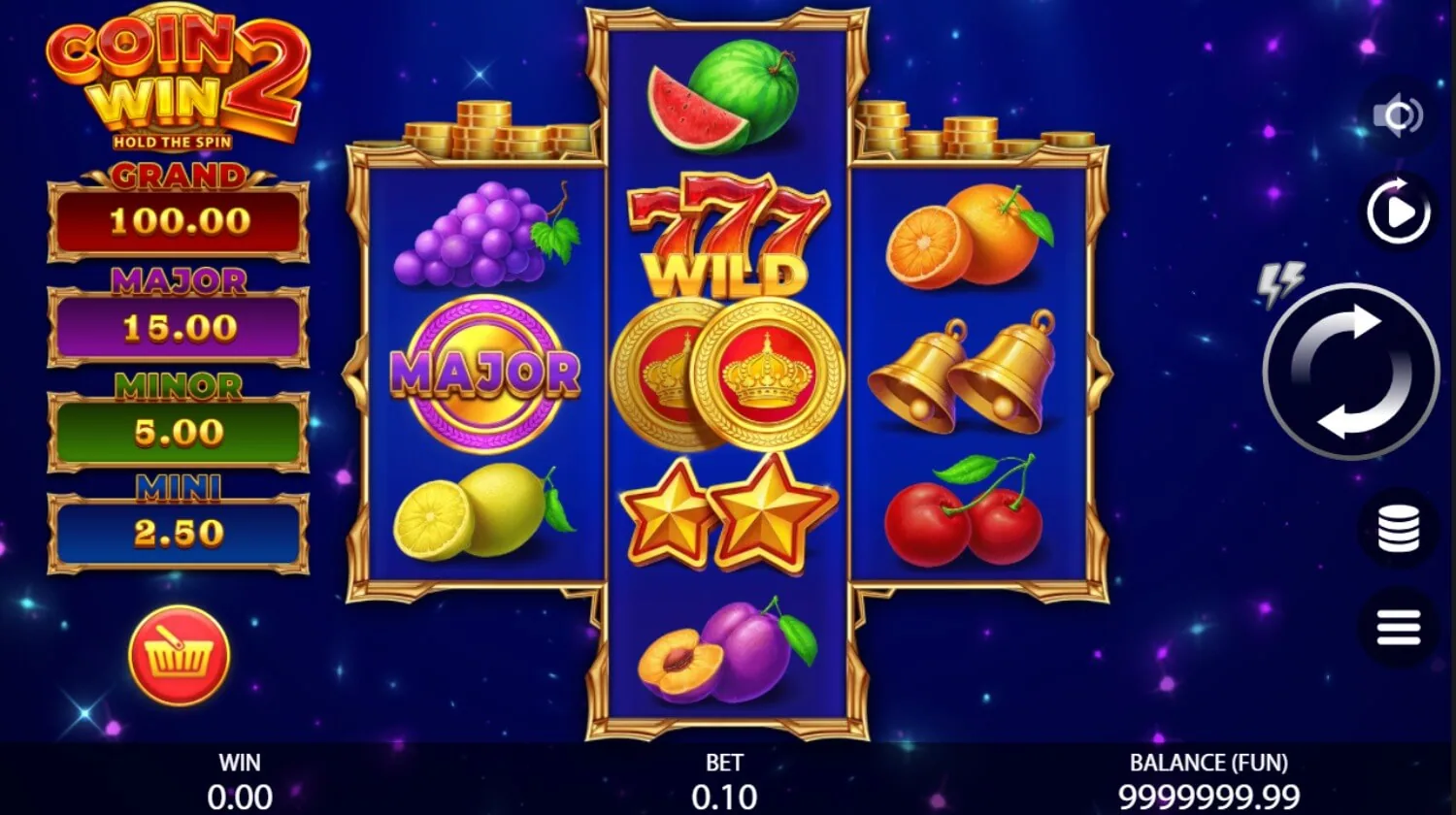 Coin Win: Hold The Spin lock and respin bonus with jackpot coins