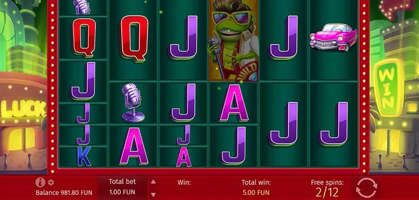 Elvis Frog TrueWays Coin Respin jackpot round