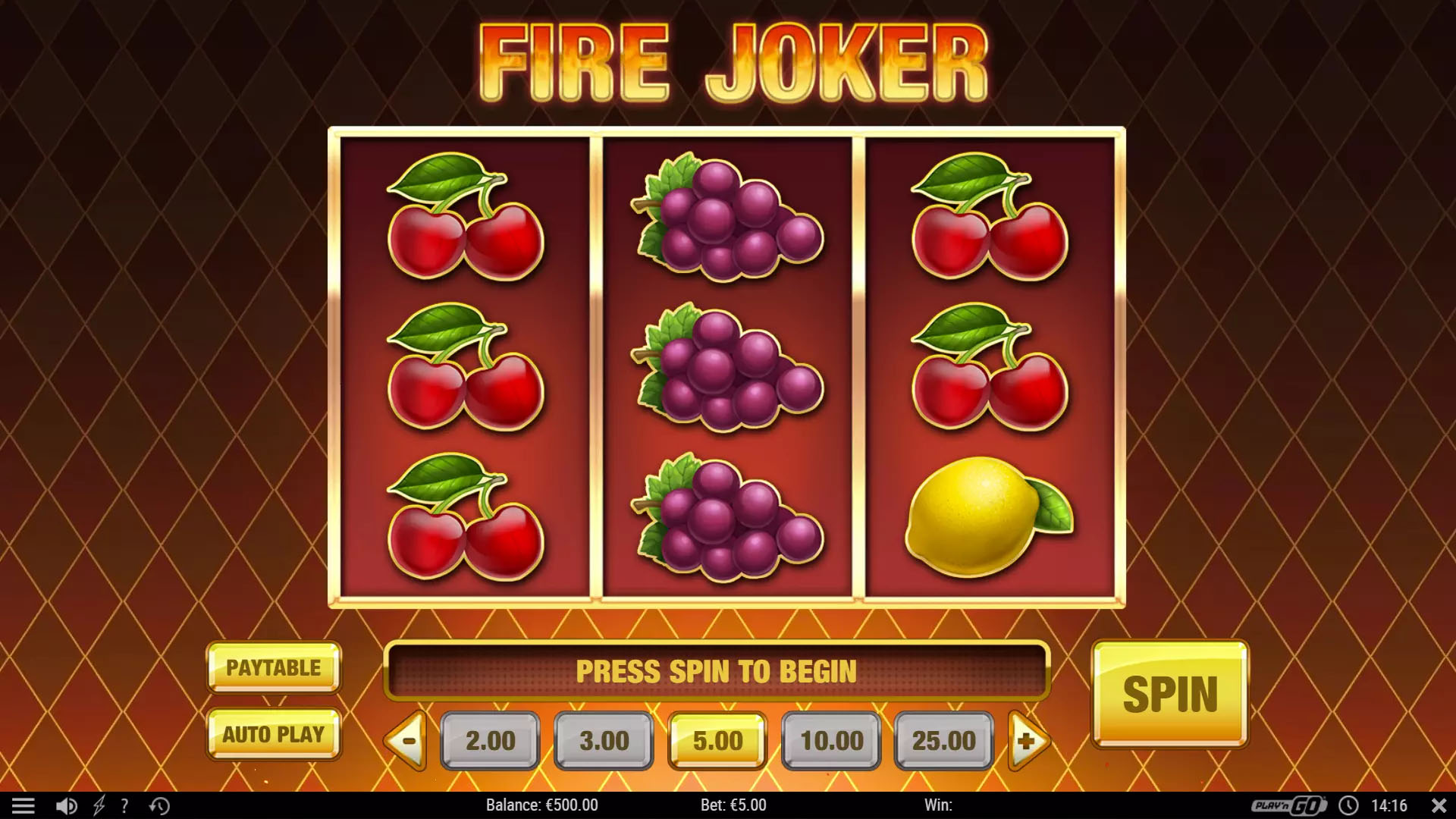 Fire Joker Respin of Fire with two sticky reels and the third reel respinning