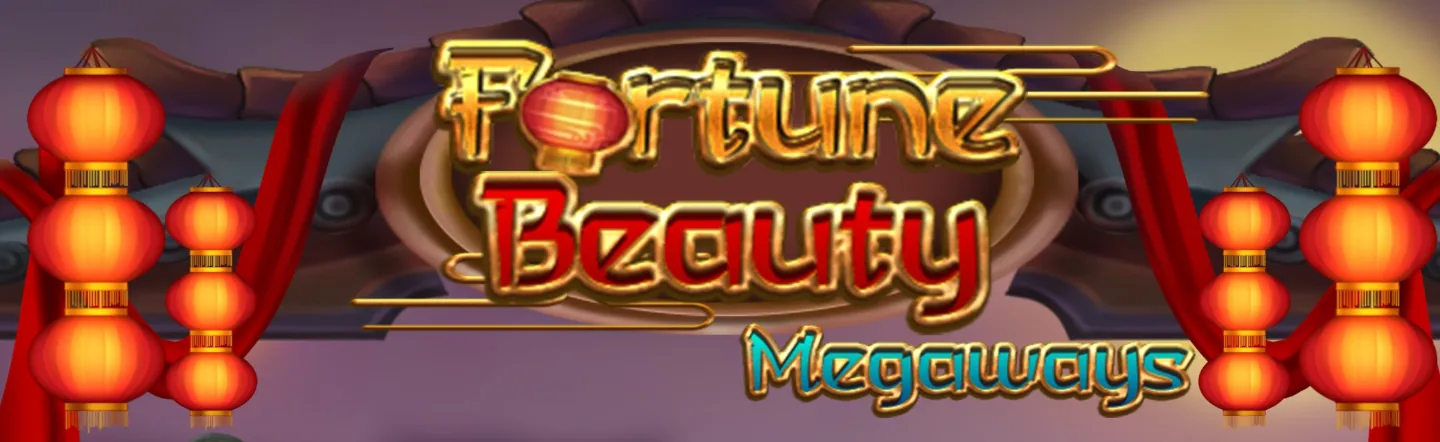 Fortune Beauty Megaways title art with red lantern strings
