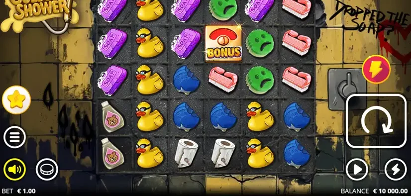 Golden Shower Gold Spins Bonus free spins round with persistent multipliers