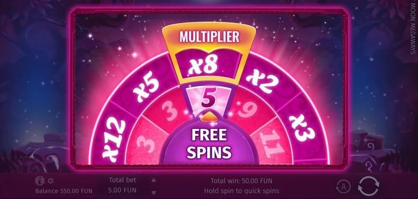 Lady Wolf Moon Megaways big win during free spins