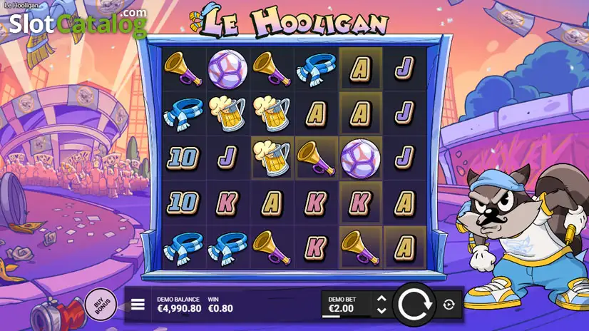 Le Hooligan free spins and Marked Squares bonus