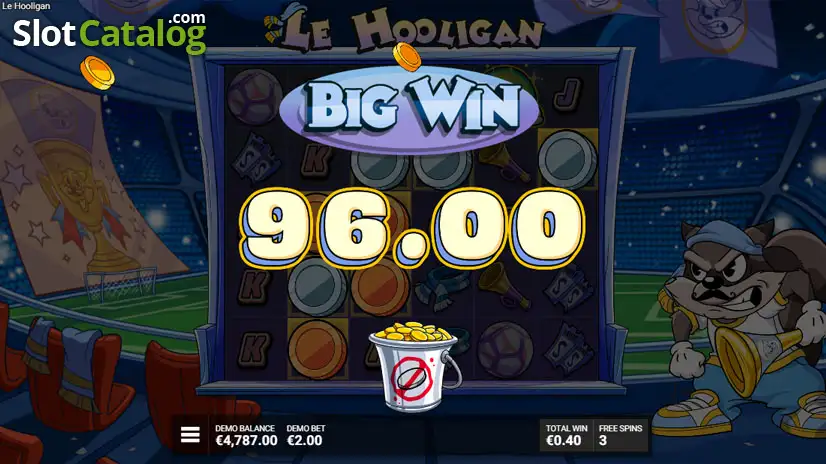 Le Hooligan big win and coin multipliers