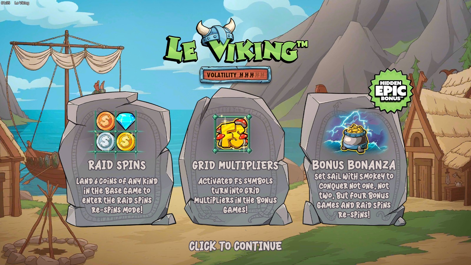 le Viking slot gameplay