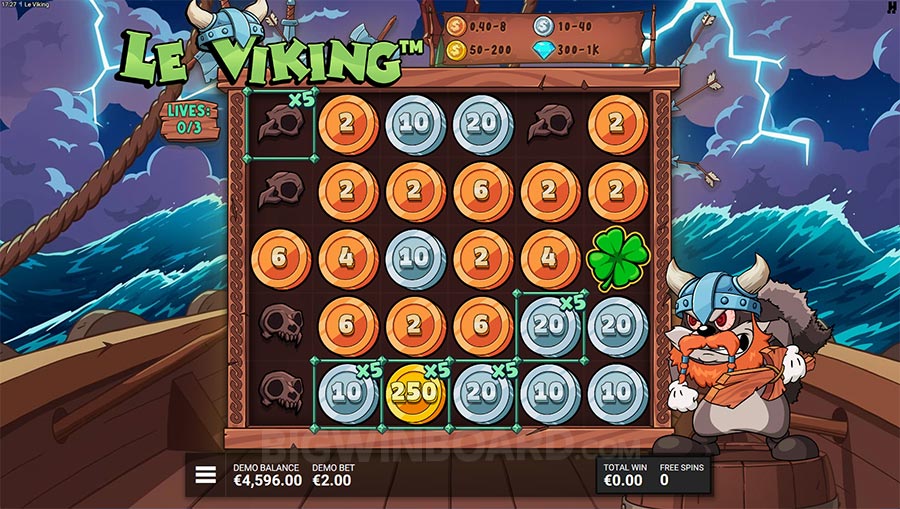 Le Viking free spins with grid multipliers, clovers and the magic cauldron