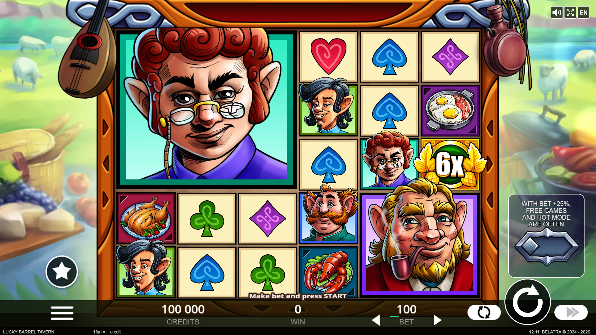 Lucky Barrel Tavern free spins and Happy Hour multiplier feature