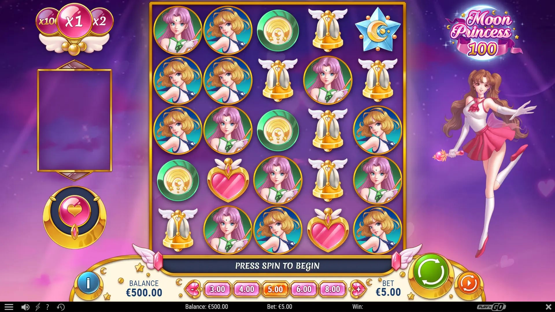 Moon Princess 100 slot gameplay