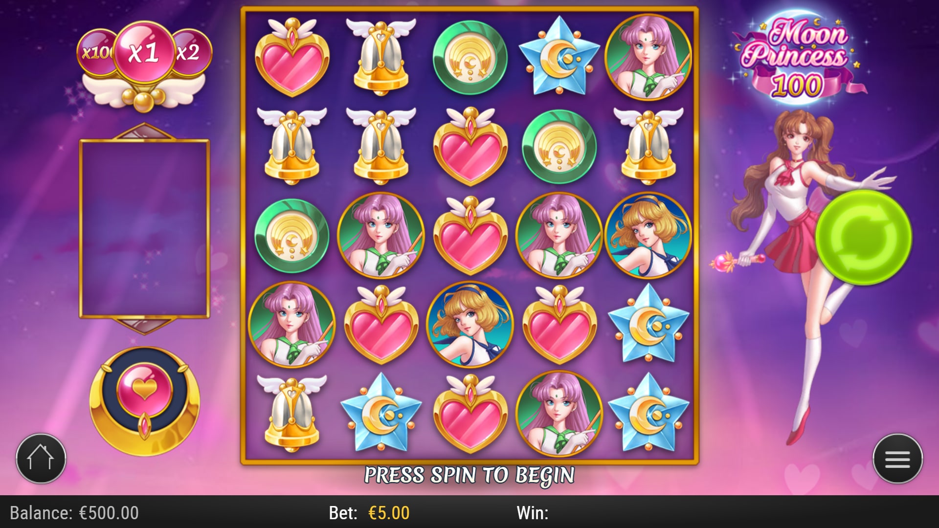 Moon Princess 100 slot gameplay
