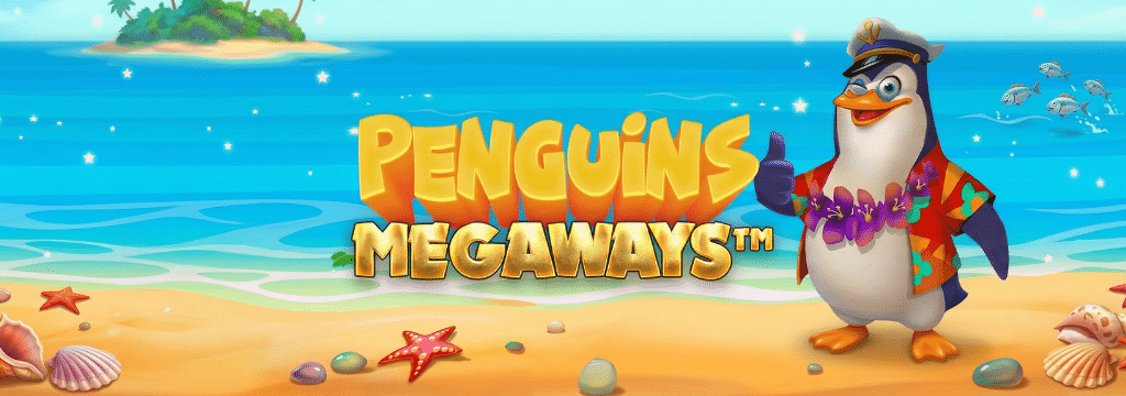 Penguins Megaways slot penguins on a sunny beach theme