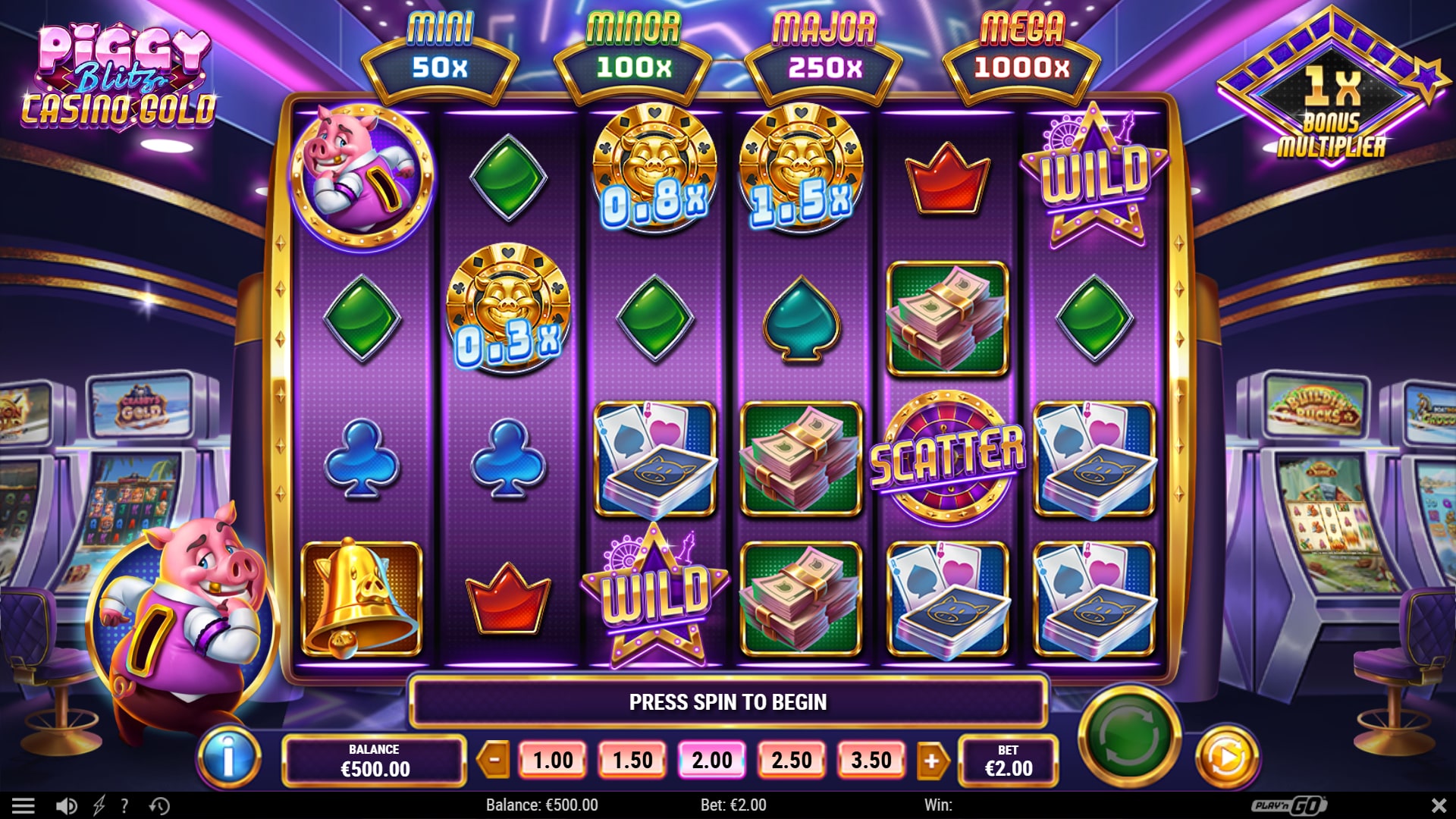 Piggy Blitz Casino Gold slot gameplay