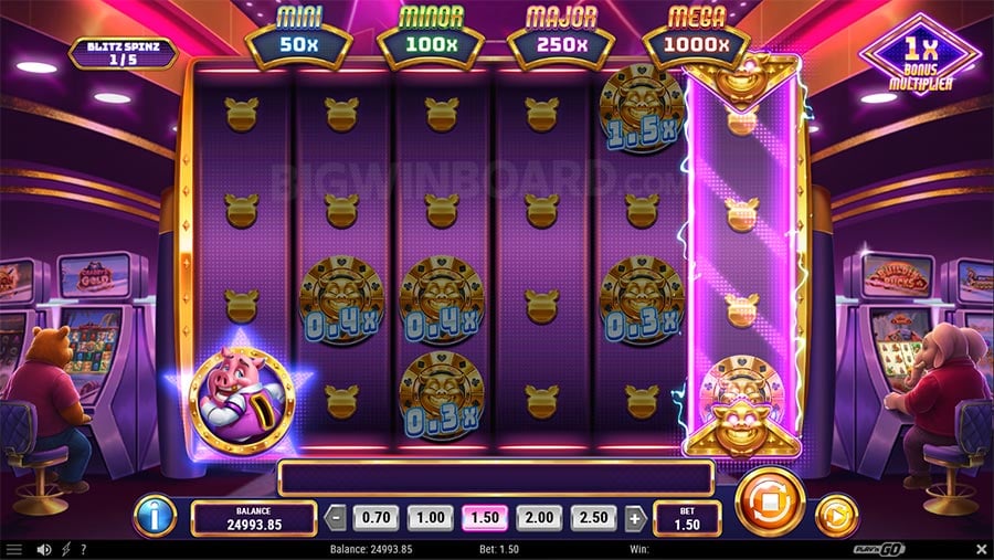Piggy Blitz Casino Gold jackpots and side piggy collect