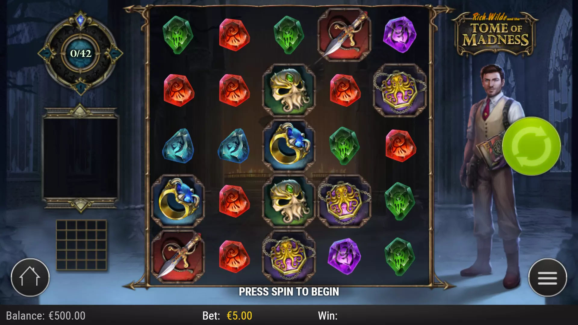 Rich Wilde and the Tome of Madness Portal meter and Other World wilds