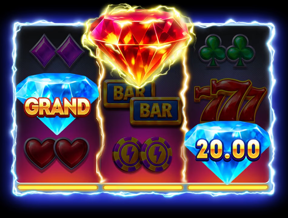 Thunder Diamonds Hold And Win slot gameplay