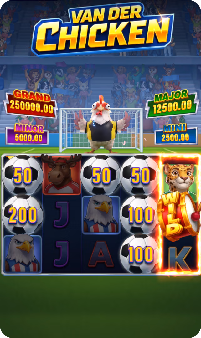 Van der Chicken: Hold and Win Hold and Win bonus round with locked ball coins