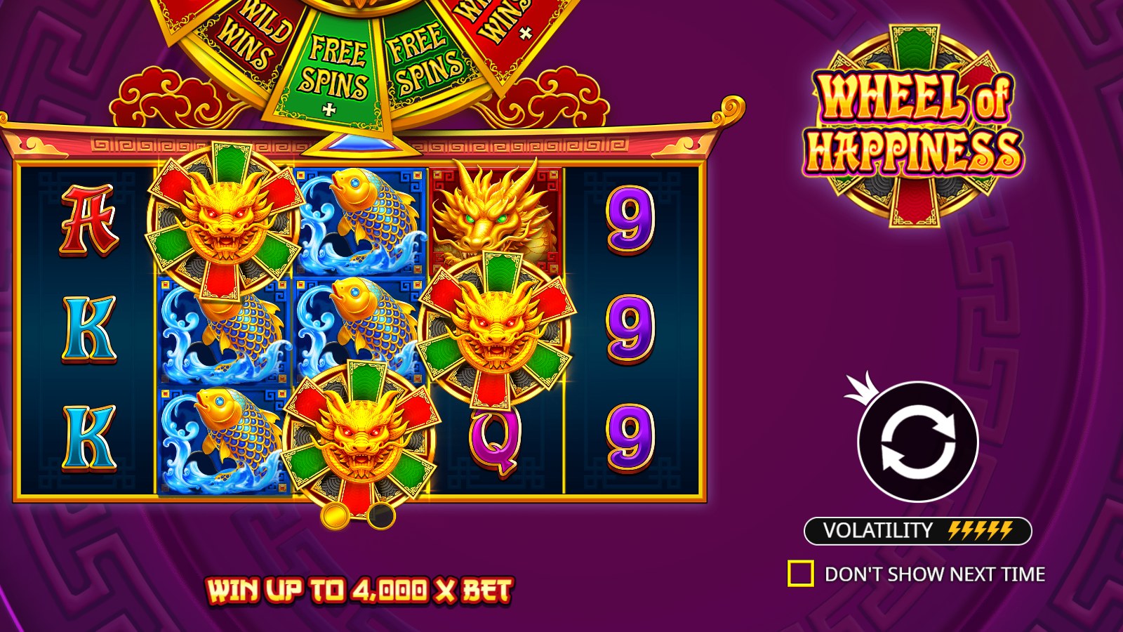 Wheel of Happiness slot gameplay