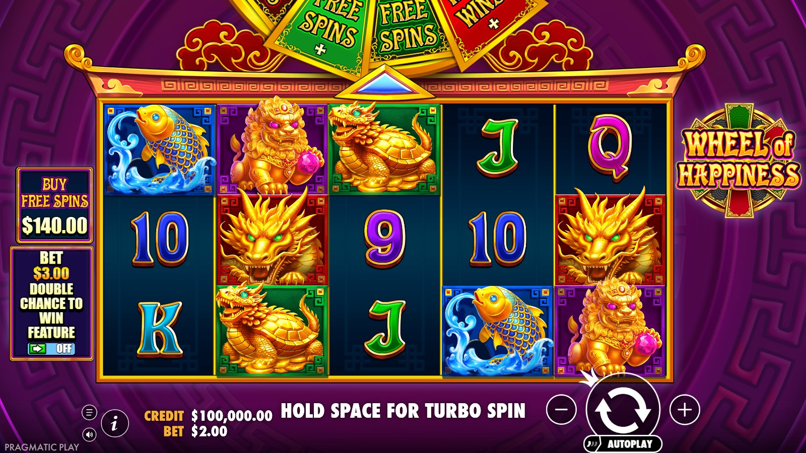 Wheel of Happiness slot gameplay