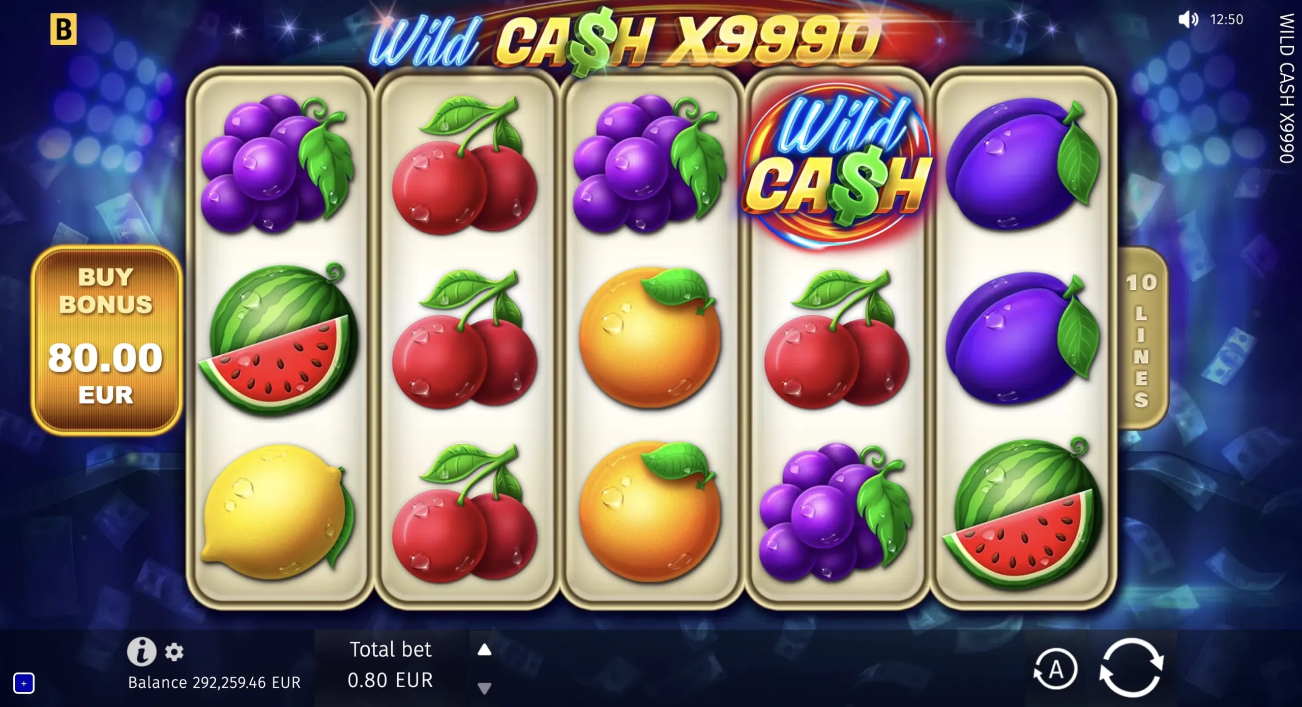 Wild Cash X9990 slot gameplay