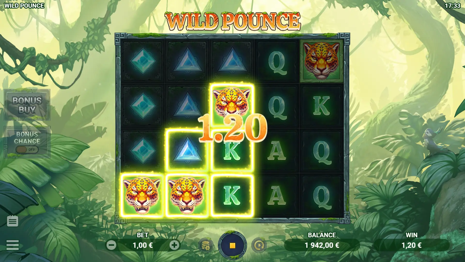 Wild Pounce real money play on desktop and mobile